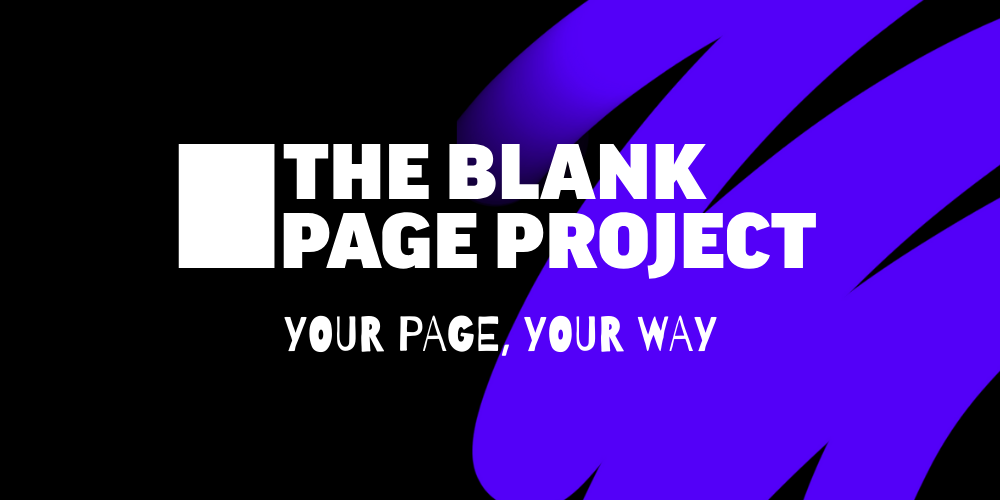 Banner for Suffolk Libraries Blank Page Project